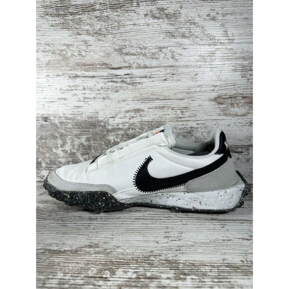 Women's Nike Waffle Racer Crater Summit White/Black Photon Dust Sneakers Sz 8.5 - Picture 3 of 11
